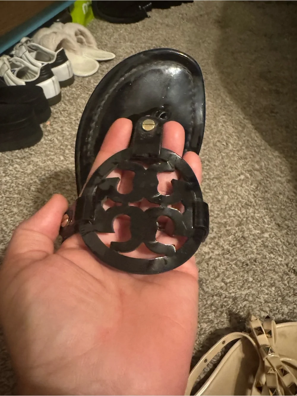 Tory Burch shoe bundle-size 9 Miller, clogs and flip flops. A lot of life left